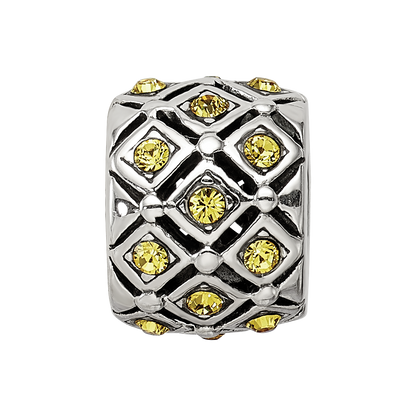 Sterling Silver Reflections November Preciosa Crystal Bead