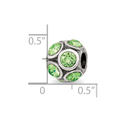 Sterling Silver Reflections August Preciosa Crystal Bead