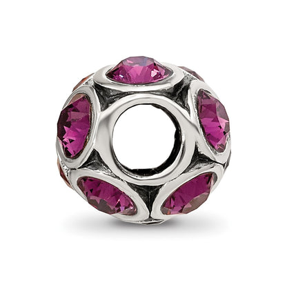 Sterling Silver Reflections February Preciosa Crystal Bead