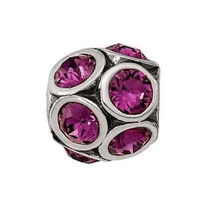 Sterling Silver Reflections February Preciosa Crystal Bead