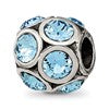 Sterling Silver Reflections March Preciosa Crystal Bead
