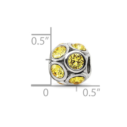 Sterling Silver Reflections November Preciosa Crystal Bead
