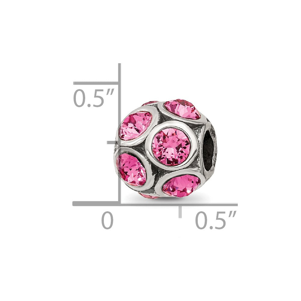 Sterling Silver Reflections October Preciosa Crystal Bead