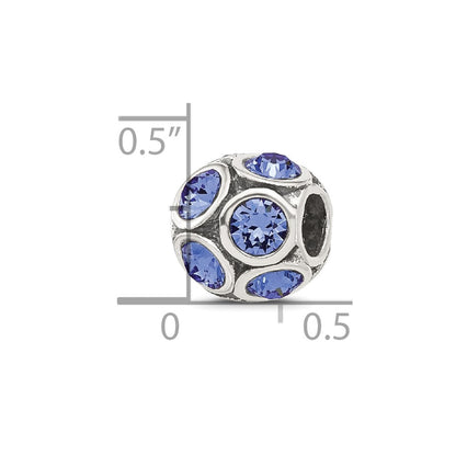Sterling Silver Reflections September Preciosa Crystal Bead