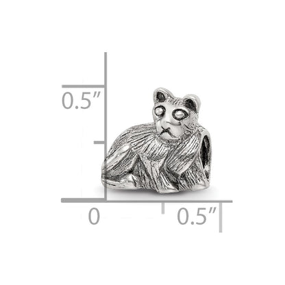 Sterling Silver Reflections Cat Bead