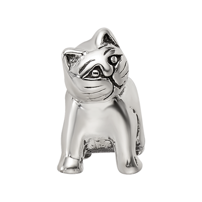 Sterling Silver Antique Reflections Cat Bead