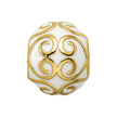 Sterling Silver Reflections Gold-plated & Enameled Bali Bead