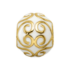 Sterling Silver Reflections Gold-plated & Enameled Bali Bead