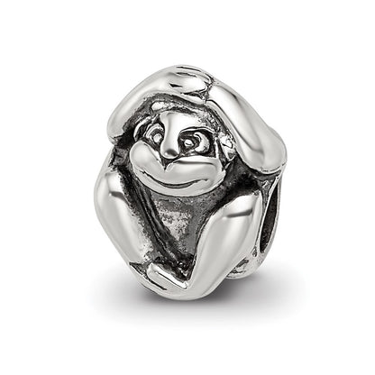Sterling Silver Reflections Monkey Bead