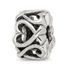 Sterling Silver Reflections Hearts Bead
