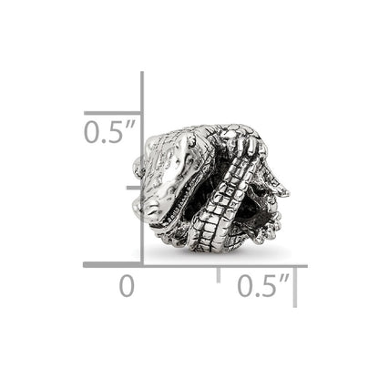 Sterling Silver Reflections Alligator Bead