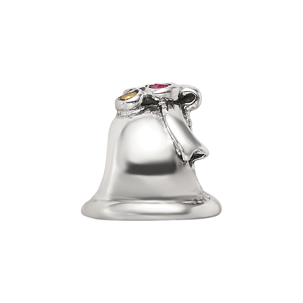 Sterling Silver Reflections CZ Bell Bead
