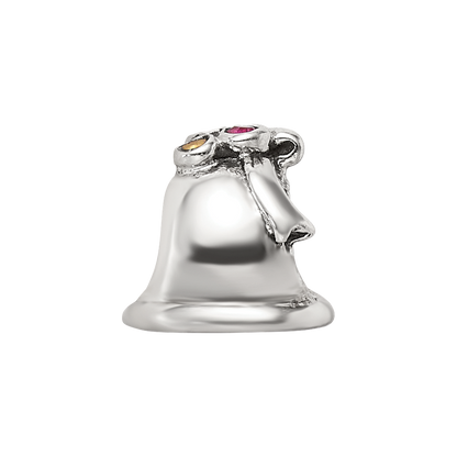 Sterling Silver Reflections CZ Bell Bead
