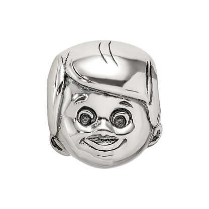 Sterling Silver Reflections Little Boy's Head Bead