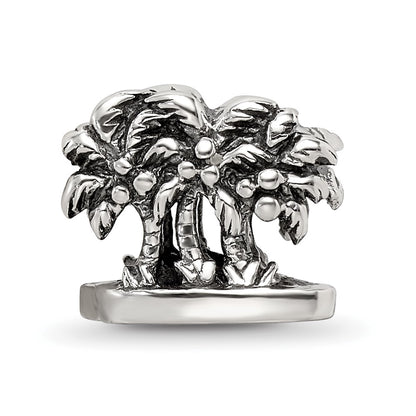 Sterling Silver Reflections Palm Trees Bead