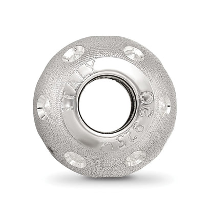 Sterling Silver Reflections Diamond-cut Bead