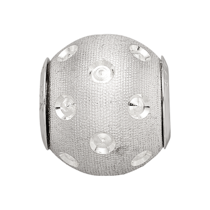 Sterling Silver Reflections Diamond-cut Bead