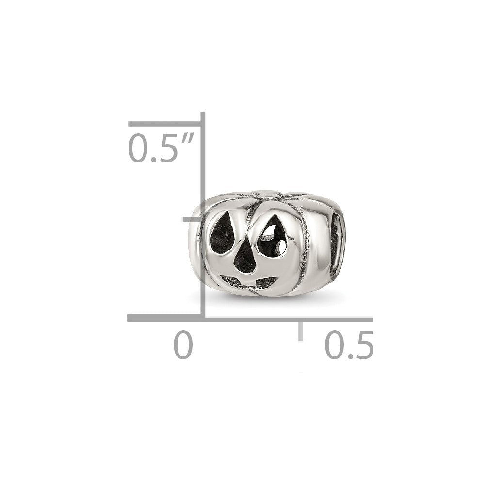 Sterling Silver Reflections Jack o Lantern Bead