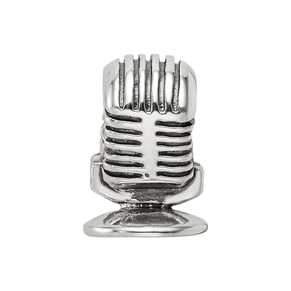 Sterling Silver Reflections Microphone Bead