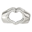 Sterling Silver Reflections Heart Hands Bead