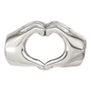 Sterling Silver Reflections Heart Hands Bead