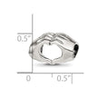 Sterling Silver Reflections Heart Hands Bead