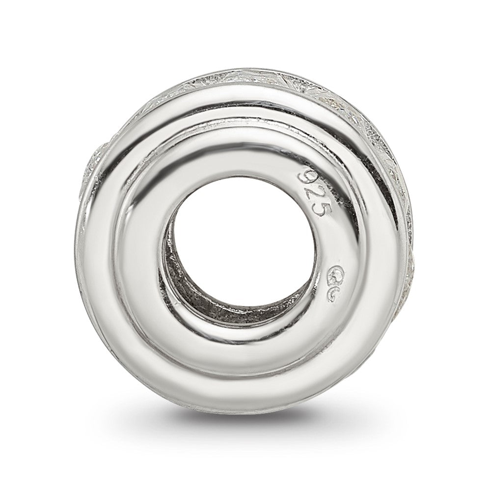 Sterling Silver Reflections Clear CZ Bead