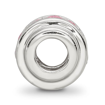 Sterling Silver Reflections Pink CZ Bead