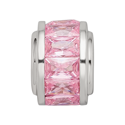 Sterling Silver Reflections Pink CZ Bead