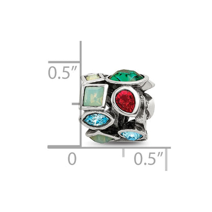 Sterling Silver Reflections Crystals Bead