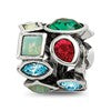 Sterling Silver Reflections Crystals Bead