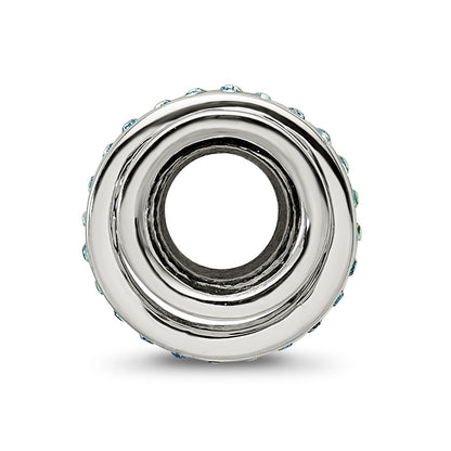 Sterling Silver Reflections Crystals Nouveau Spinner Bead