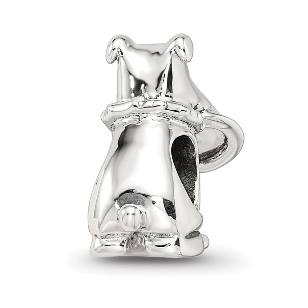 Sterling Silver Reflections Dog With Flying Disc Bead