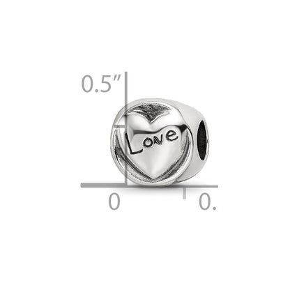 Sterling Silver Reflections Faith Hope Love Trilogy Bead