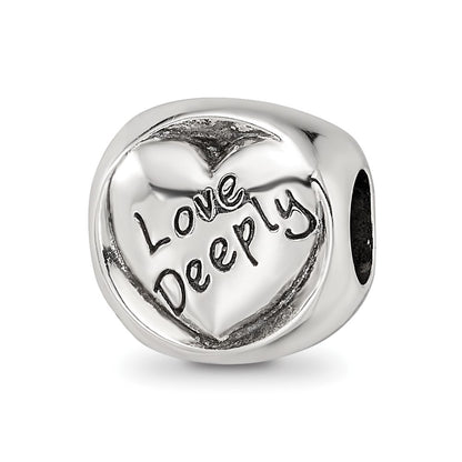 Sterling Silver Reflections Live Simply Trilogy Bead