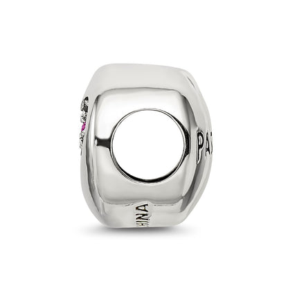 Sterling Silver Reflections July Red Crystal Passion Heart Bead