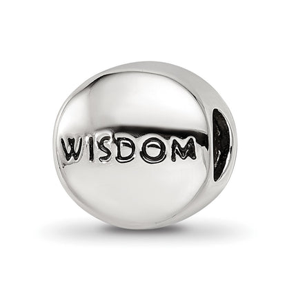 Sterling Silver Reflections Sep Blue Crystal Wisdom Heart Bead