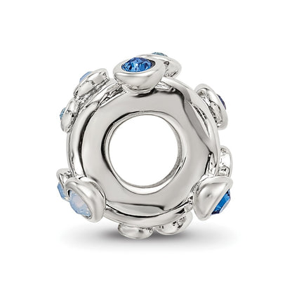 Sterling Silver Reflections Crystal Bubble Spacer Bead