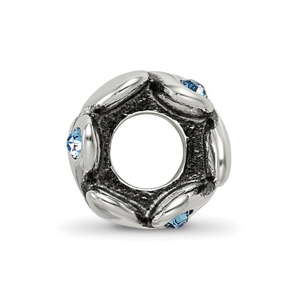 Sterling Silver Reflections Crystal Endless Hearts Bead