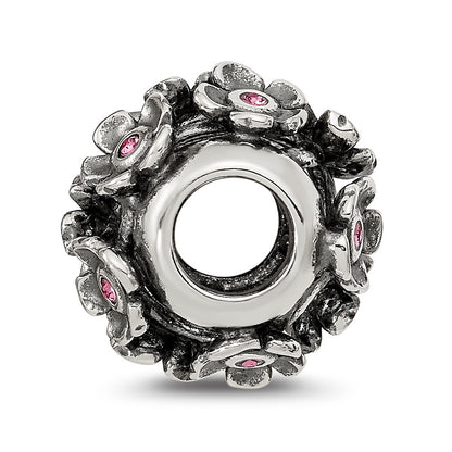 Sterling Silver Reflections Crystal Blossoms Bead