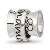 Sterling Silver Reflections Crystals Spinner Grandmother Bead