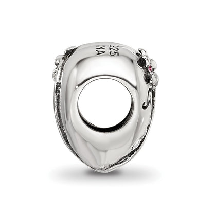 Sterling Silver Reflections Crystals Mother's Heart Bead