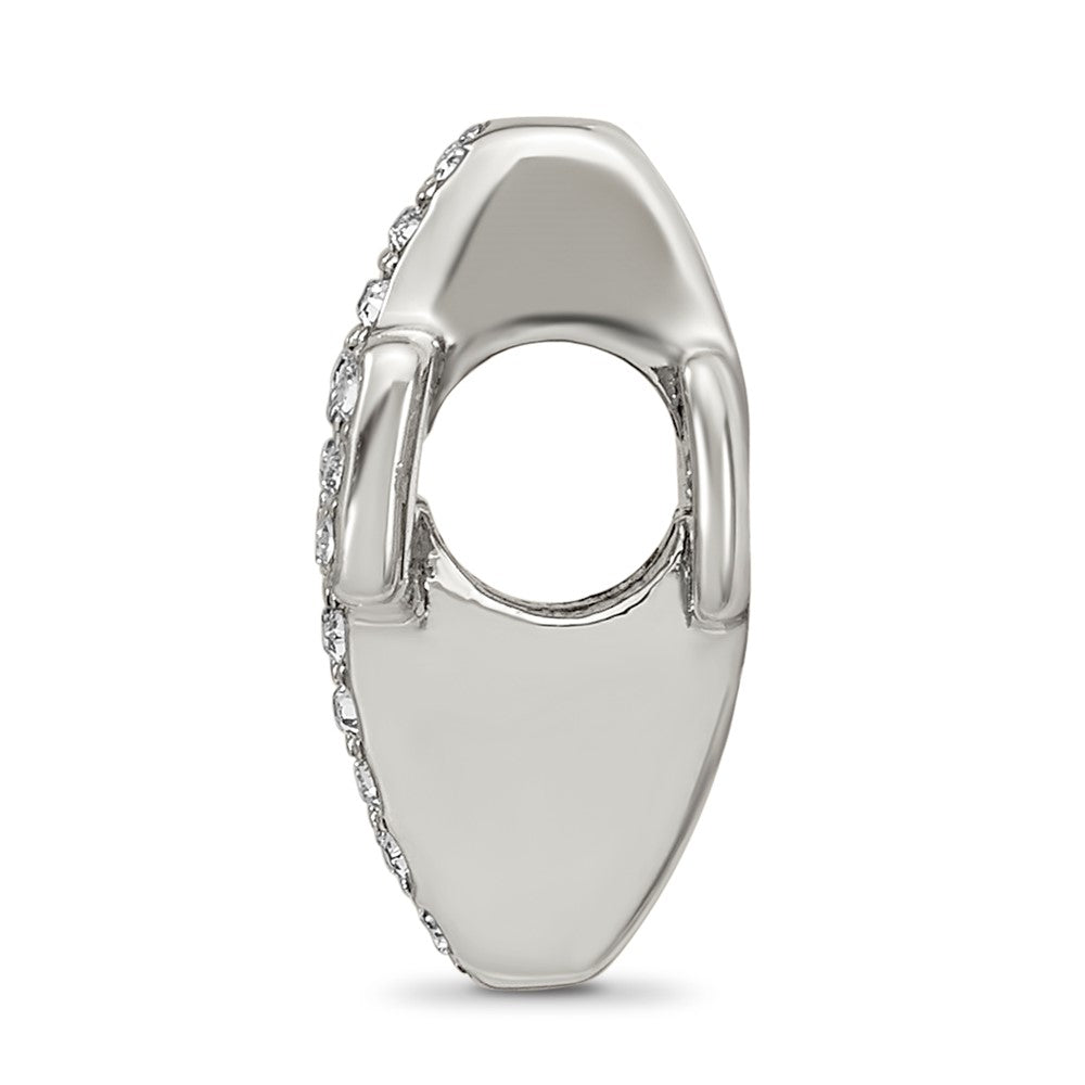 Sterling Silver Reflections Crystals Pav Open Cross Bead