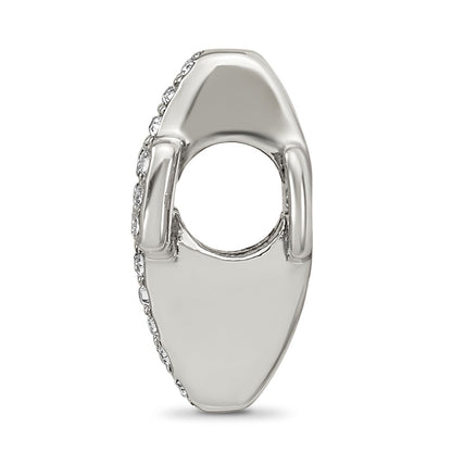 Sterling Silver Reflections Crystals Pav Open Cross Bead
