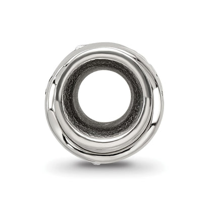 Sterling Silver Reflections Crystals I Love You Spinner Bead