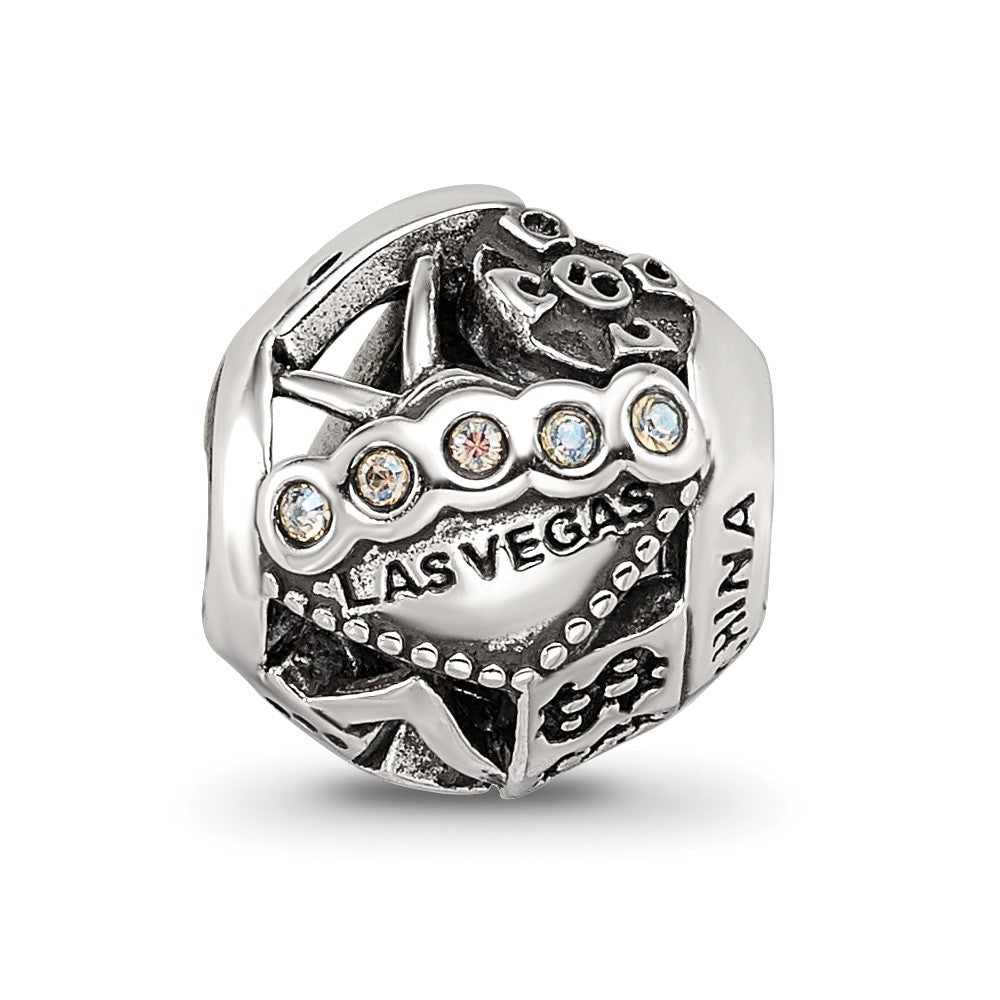 Sterling Silver Reflections Crystals Las Vegas Collage Bead