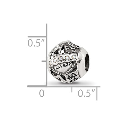 Sterling Silver Reflections Crystals Las Vegas Collage Bead