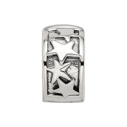 Sterling Silver Reflections Shooting Stars Clip Bead