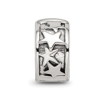 Sterling Silver Reflections Shooting Stars Clip Bead