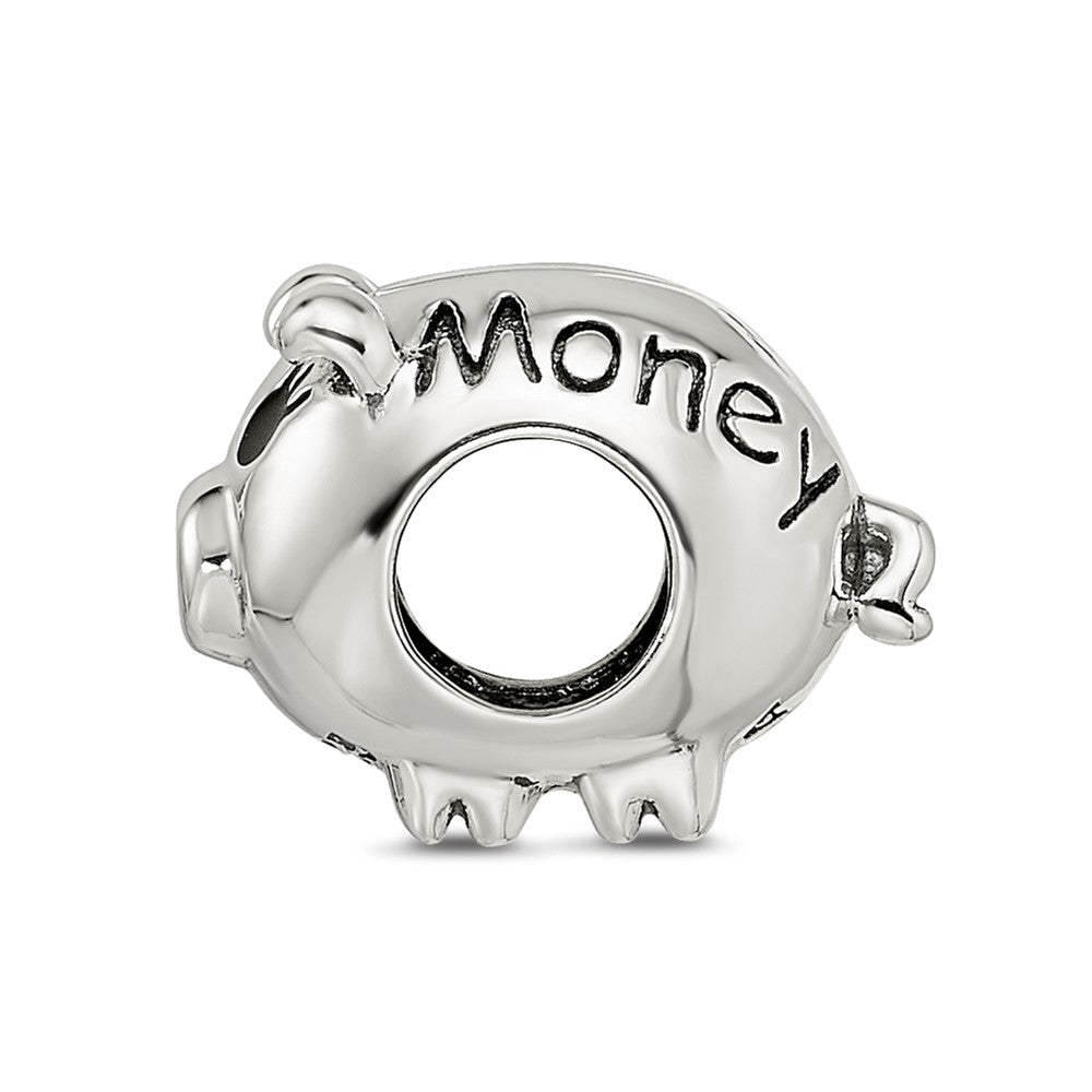 Sterling Silver Reflections Fun Money Piggy Bank Bead